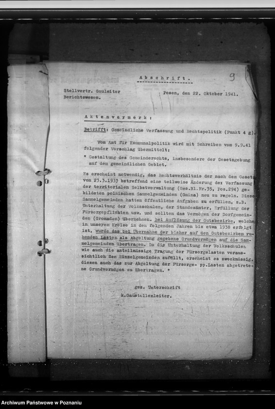 Obraz 13 z jednostki "Auseinandersetzung des Rittergutes Strenz mit der Gemeinde Hirscheck, Kreis Kempen. Auflösung von Gutsbezirken"