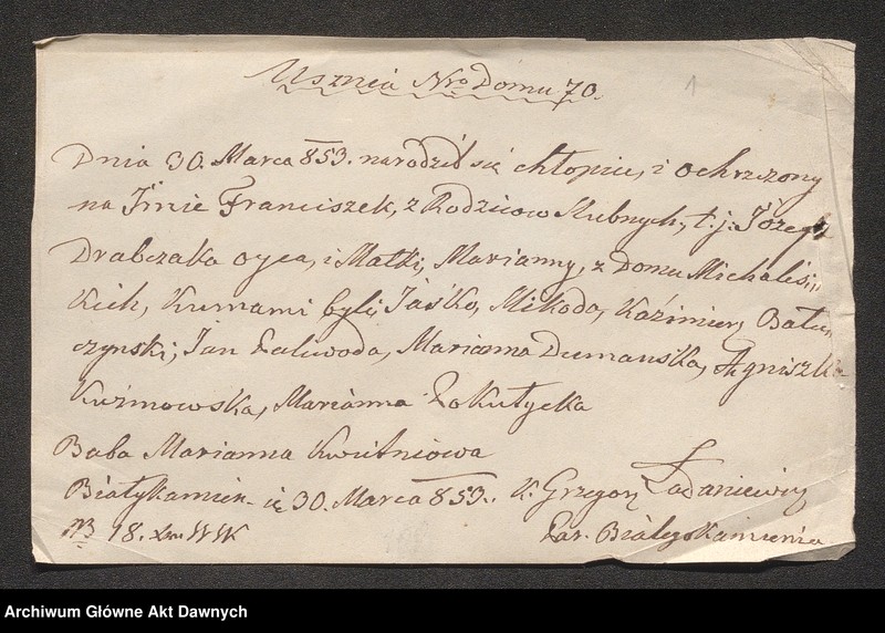 image.from.unit.number "Parafia: różne. Dekanat: różne. [Akta różnych urzędów parafialnych na terenie archidiecezji lwowskiej]."