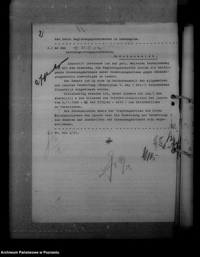 Obraz 6 z jednostki "Ernennungen und Versetzung der Angestellten"