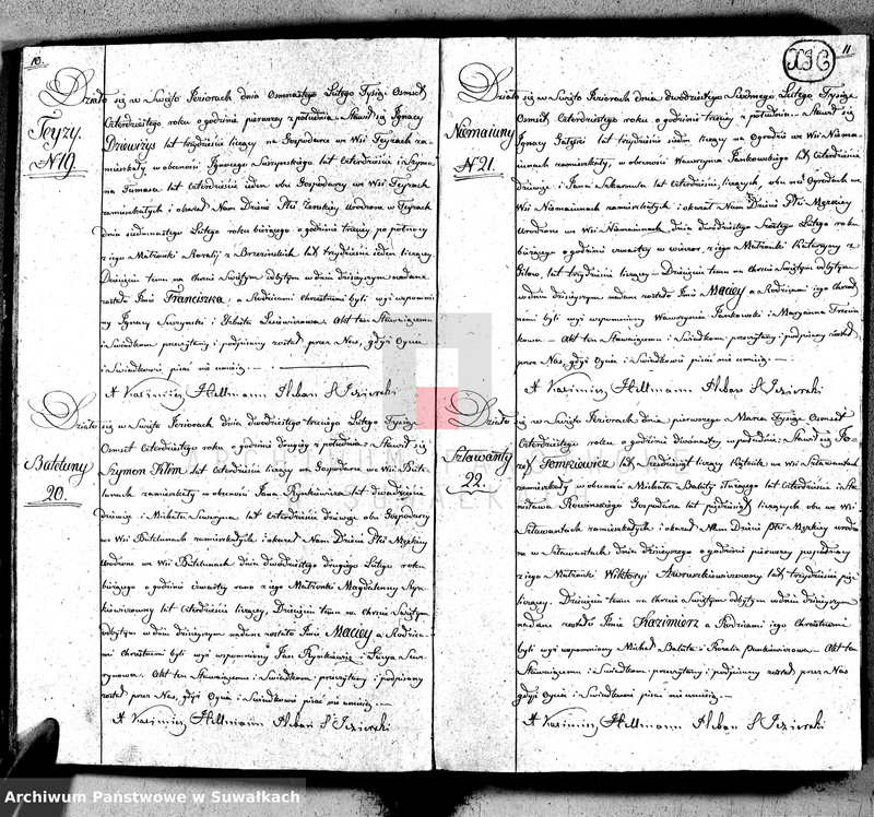 image.from.unit.number "Księga duplikat akt urodzonych, zaślubionych i umarłych w parafij Święto Jeziory, obwodzie sejneńskim, gubernij augustowskiey z roku 1840"