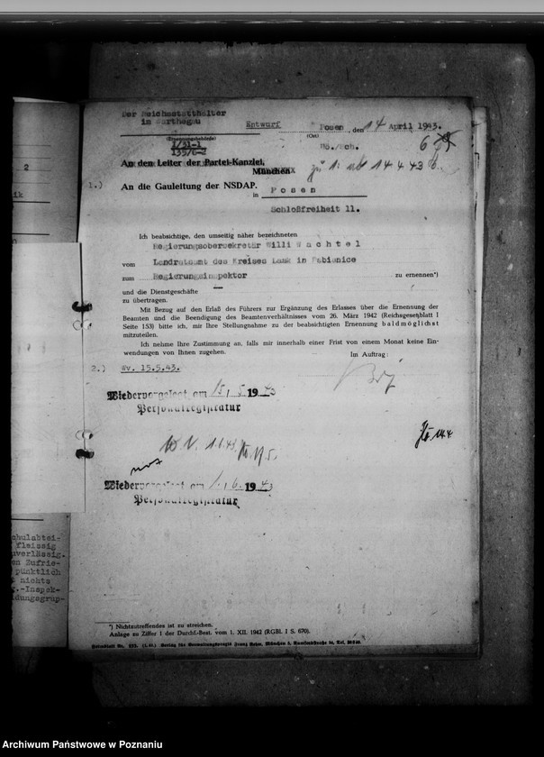 Obraz 10 z jednostki "Abordnung von Beamten"