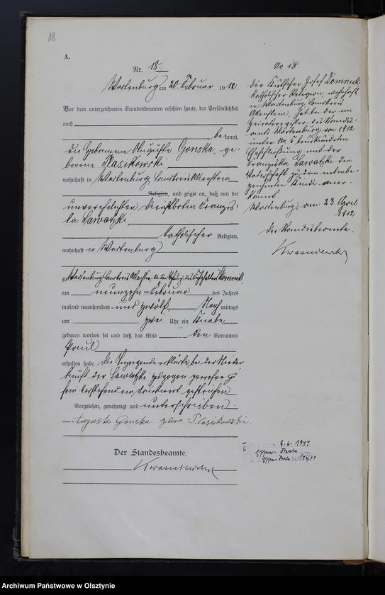 image.from.unit.number "Geburts-Haupt-Register Nr 1 - 173"