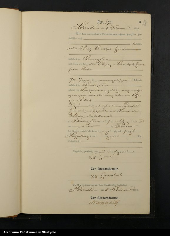 image.from.unit.number "Sterbe-Neben-Register Nr 1 - 194"