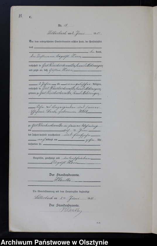 image.from.unit.number "Sterbe-Neben-Register Nr 1 - 45"