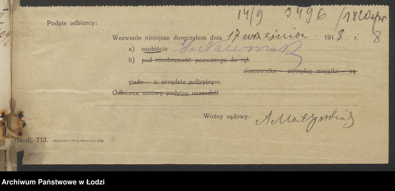 Obraz 10 z jednostki "Abram Neumark- skład towarów galanteryjnych"