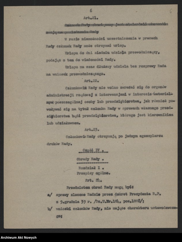 image.from.unit.number "Regulamin Rady Narodowej Rzeczypospolitej Polskiej na emigracji. Zmiany w regulaminie proponowane przez prezydenta W. Raczkiewicza"