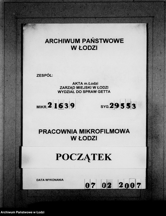 Obraz 1 z jednostki "J 1801-1820 [Wnioski Żydów z Getta o zwrot należności za towar wzięty na kredyt]"