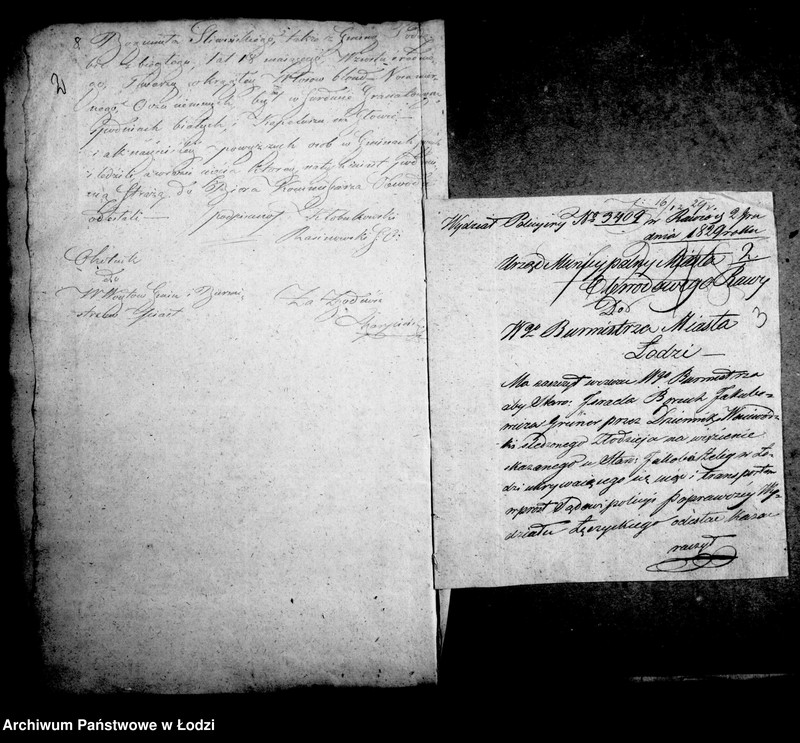 Obraz 7 z jednostki "Akta tyczące się odtransportowania osób miejsc zbiegłych"