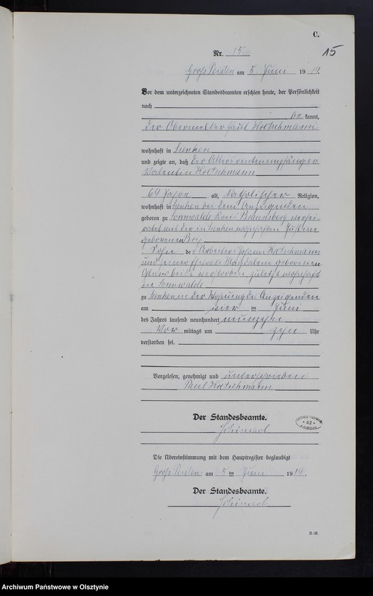 image.from.unit.number "Sterbe-Neben-Register Nr 1 - 21 [ Księga zgonów - wtóropis ]"