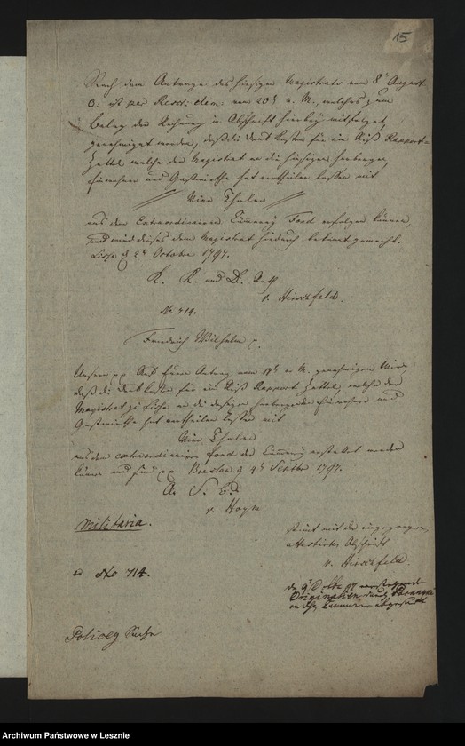 Obraz 18 z jednostki "[Miscelanea und einzelne in das Polizeiwesen einschlagende Piecen]"