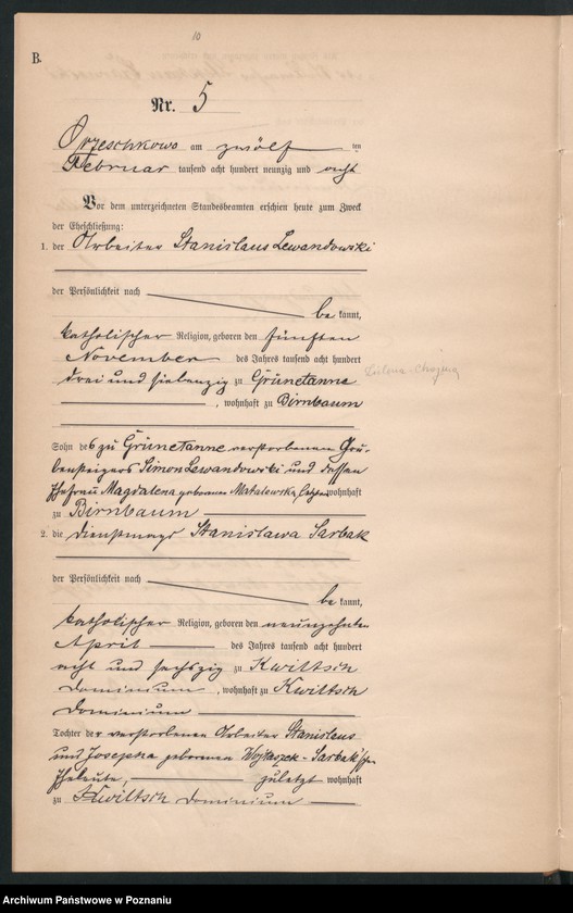 Obraz 12 z jednostki "Księga małżeństw"