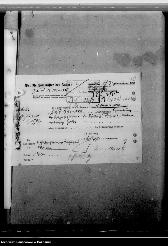 Obraz 14 z jednostki "Prager, Dr. Ludwig - urzędnik miejski"