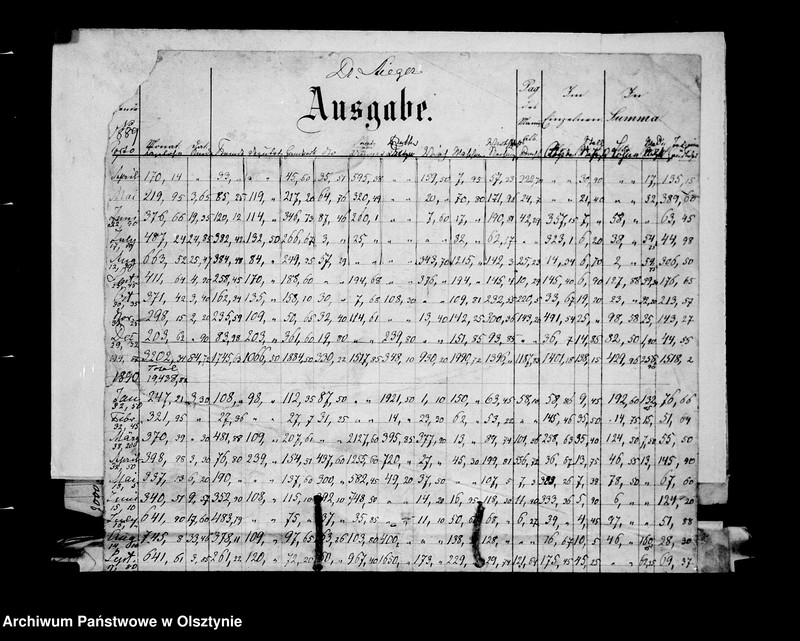 image.from.unit.number "/Geldeinnahme u. Ausgabe u. a. Wirtschaftsakten des Anna v. Lehndorffschen Allodiaguts Rehsau mit Sandhof u. Carlswalde/"