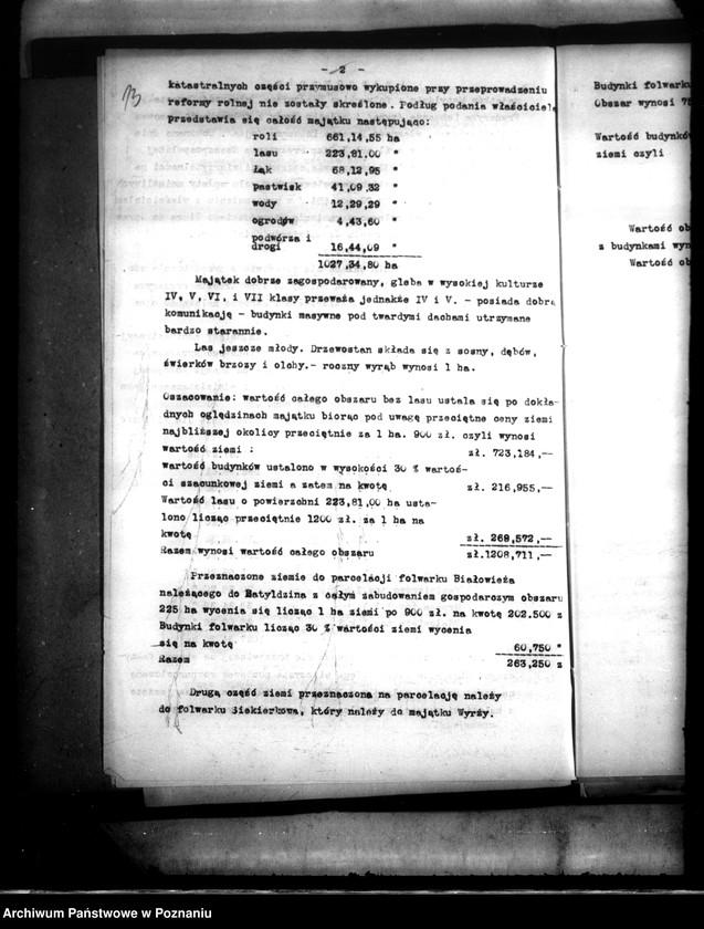 Obraz 18 z jednostki "Majątek Wyrza-Matyldzin powiatu wyrzyskiego parcelacja oddłużeniowa"