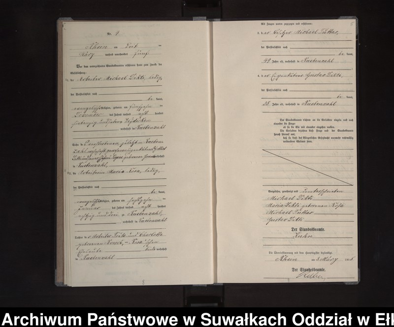 image.from.unit.number "Heirats-Neben-Register des Königlichen Preussischen Standes-Amtes Orlen Kreis Lötzen"