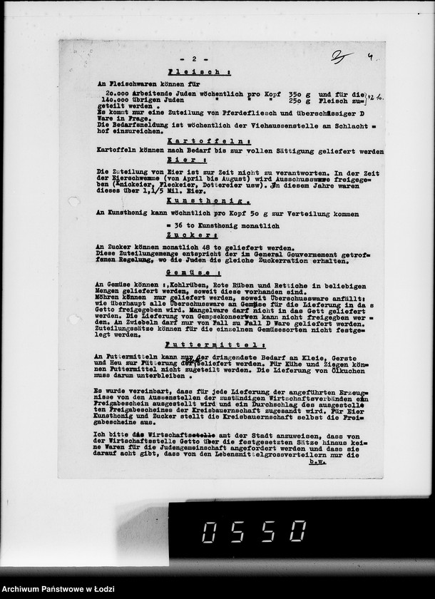 Obraz 8 z jednostki "Lebensmittel-Zuteilungssätze für die Juden-Versorgung"