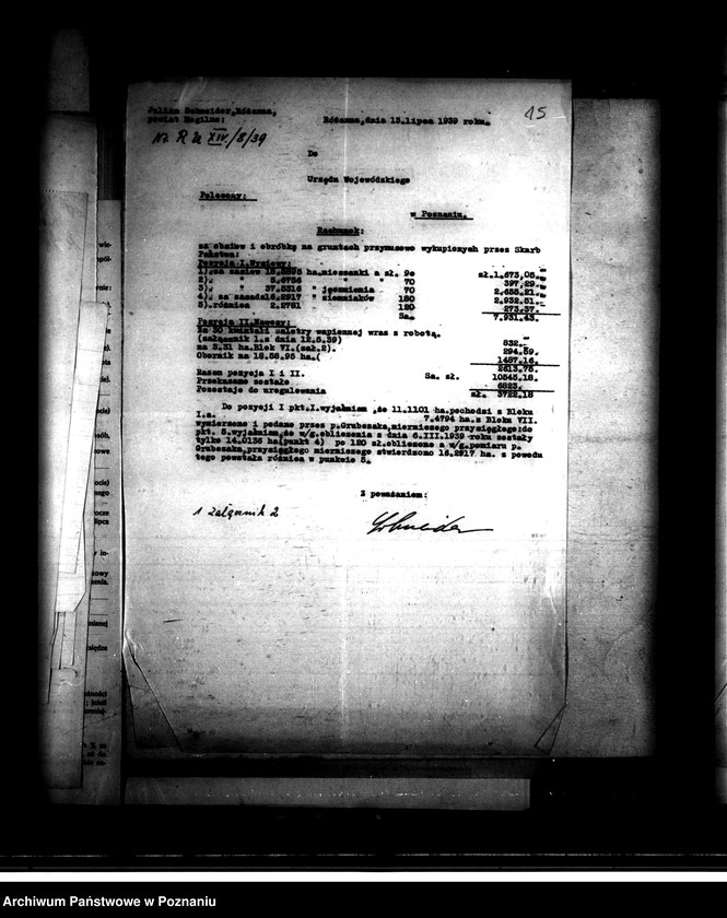 Obraz 19 z jednostki "Majątek Różanna powiatu mogileńskiego parcelacja"