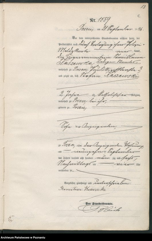 Obraz 16 z jednostki "Księga zgonów t. IV"