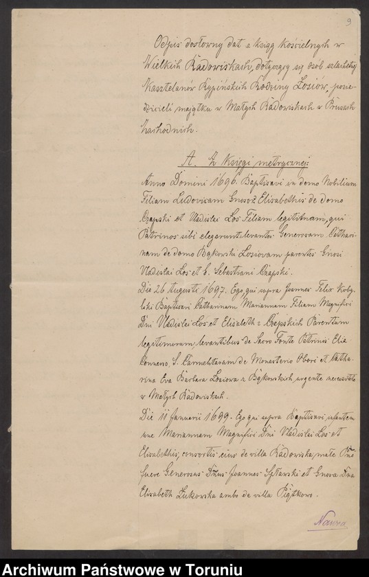 image.from.unit.number "[Michał Leon Sczaniecki i Bogusława z Kruszyńskich - korespondencja II. Korespondencja dot. dziejów rodu Łosiów w Prusach, spadków po J. Jeżewskim, A. Kalksteinie, B. Klepaczewskim, E. Wilkxyckiej]"