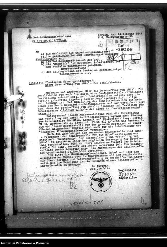 Obraz 6 z jednostki "DWH - Möbel für Behelfsheime"