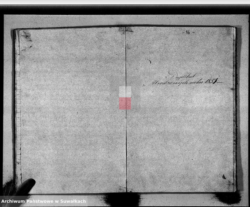 image.from.unit.number "Duplikat Zaślubionych, Urodzonych i Zmarłych Okręgu Wiejsieje Wyznania Mojżeszowego Rok 1851"