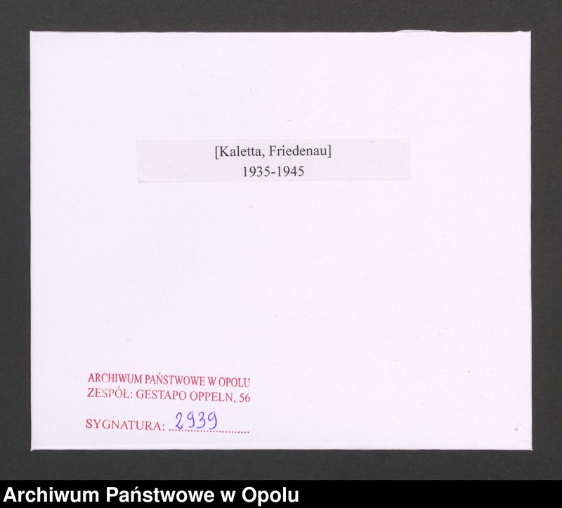 Obraz 2 z jednostki "[Kaletta, Friedenau]"