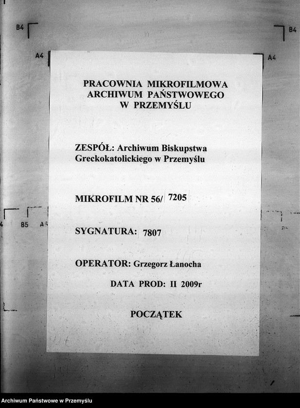 Obraz 1 z jednostki "[Kopie ksiąg metrykalnych parafii Ilnik (dekanat Turka)]"