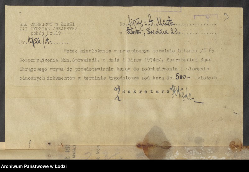 Obraz 11 z jednostki "Aron Műntz- sklep dystrybucyjny"