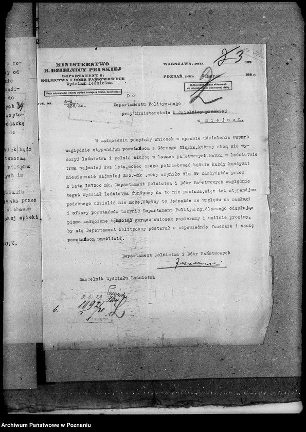 Obraz 7 z jednostki "Budżet - leśnictwa rok 1921"