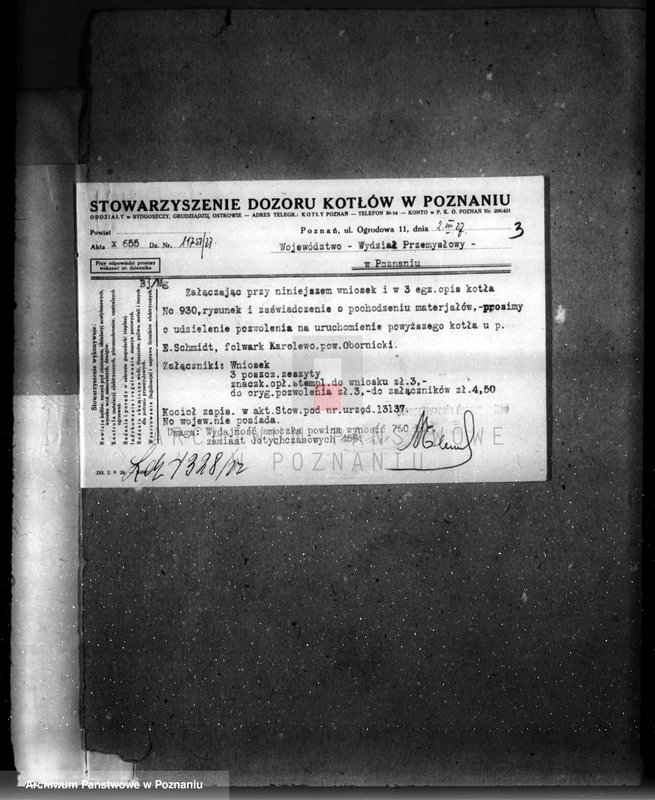 Obraz 7 z jednostki "Majątek Karolewo, pow. obornicki własność Emma Schmidt nr woj. 5977"