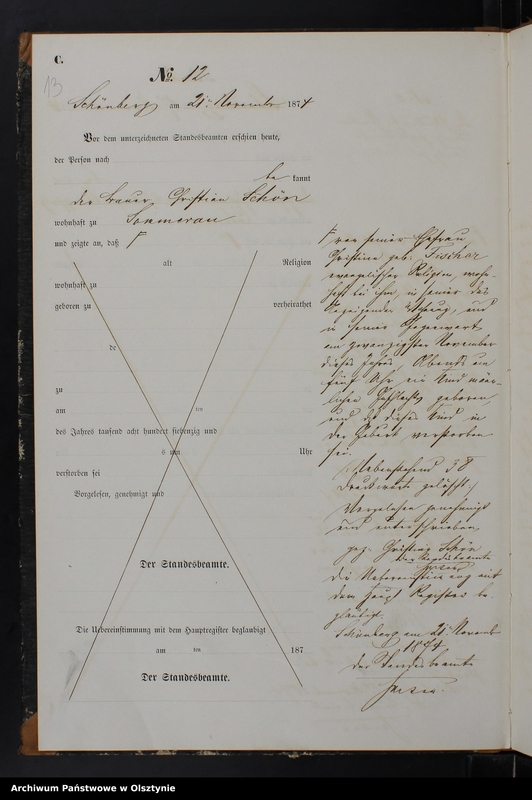 image.from.unit.number "Sterbe-Neben-Register Nr 1 - 22"