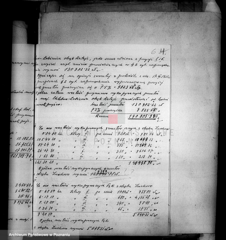 Obraz 10 z jednostki "Oszacowanie wykupionych gruntów majątku Łobżenice powiatu wyrzyskiego"