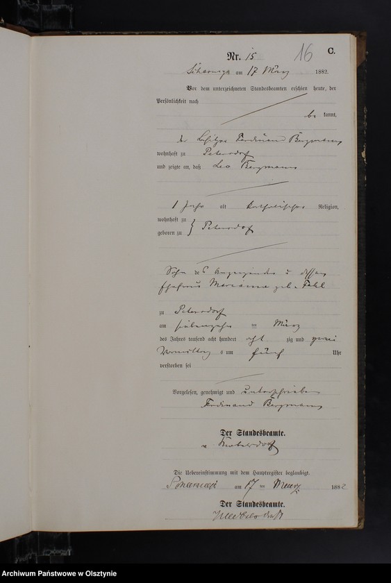 image.from.unit.number "Sterbe-Neben-Register Nr 1 - 74"