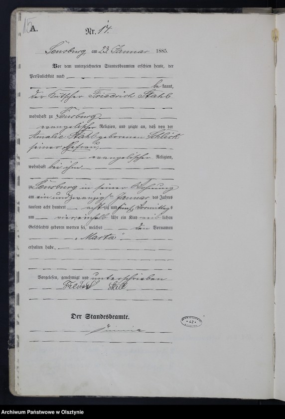 image.from.unit.number "Geburts-Haupt-Register Nr 1 - 127"