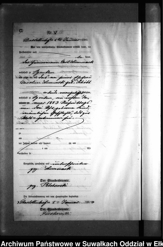 image.from.unit.number "Sterbe-Neben-Register des Preussischen Standes-Amtes Gr. Strengeln Kreis Angerburg"