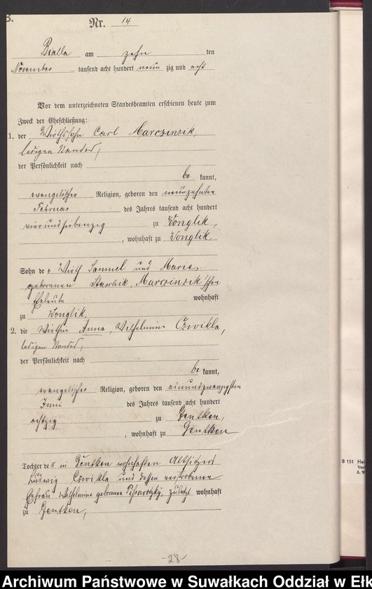 image.from.unit.number "Sterbe-Haupt-Register des Königlichen Preussischen Standes-Amtes Bialla Kreis Johannisburg für das Jahr 1895 Heiraths-Haupt-Register des Königlichen Preussischen Standes-Amtes Bialla Kreis Johannisburg für das Jahr 1898 und 1899"