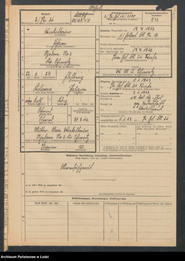 Obraz 4 z jednostki "Pionier Winkelbauer Johann"