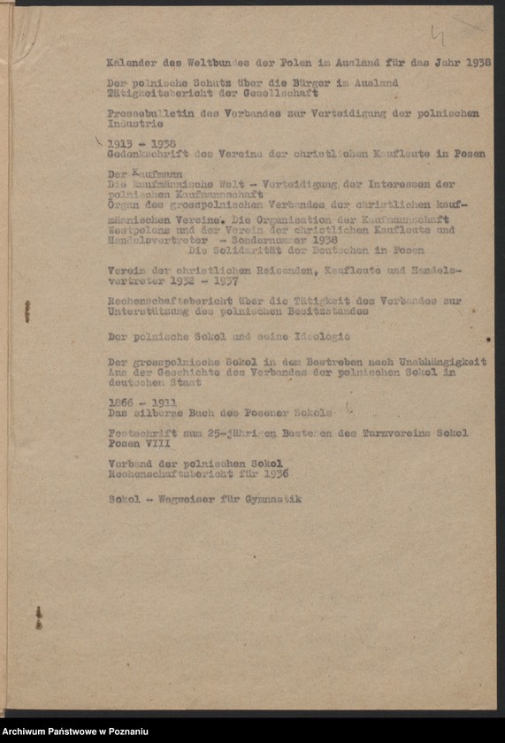 Obraz 7 z jednostki "Wykaz literatury związanej z powstaniem wielkopolskim - sporządzony przez Niemców."