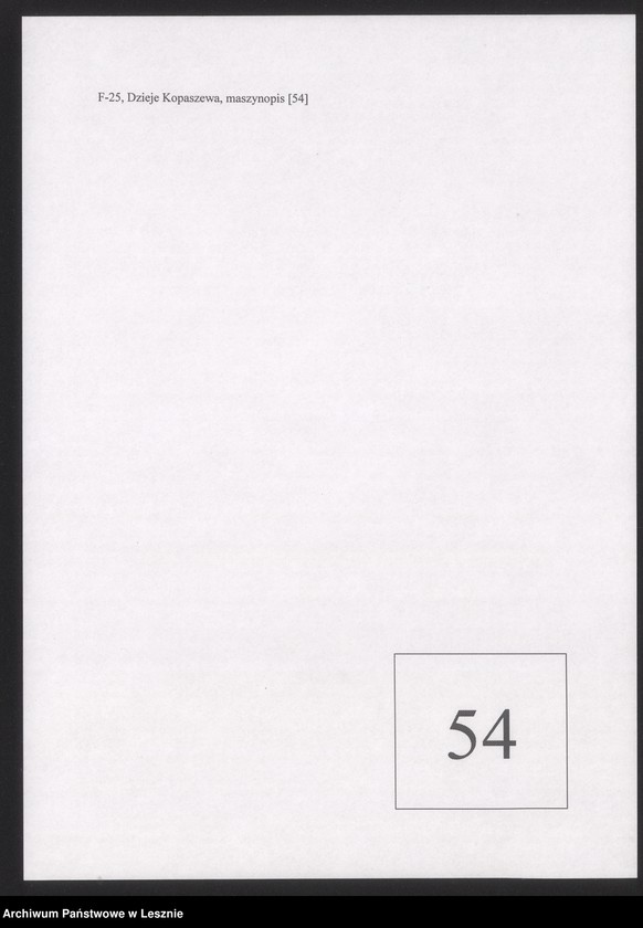 Obraz 1 z jednostki "Dzieje Kopaszewa, maszynopis"