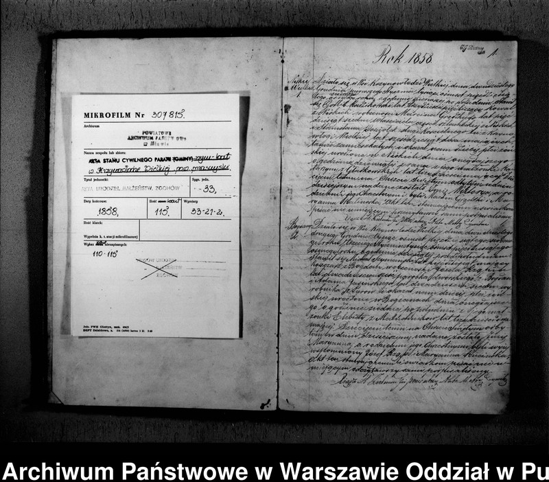 image.from.unit.number "Akta urodzeń, małżeństw i zgonów"