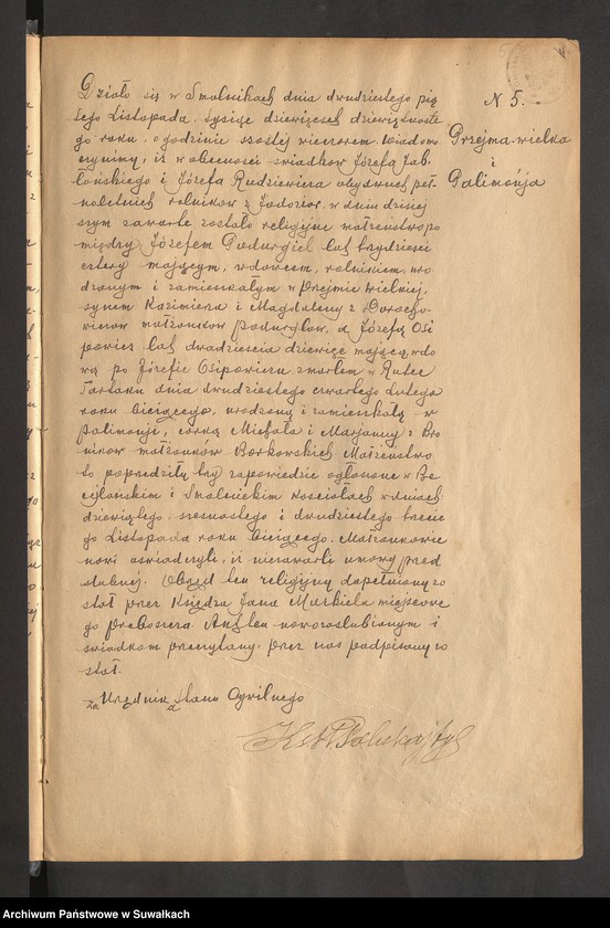 image.from.unit.number "Księga akt małżeństw par. Smolniki za 1919-29 r."