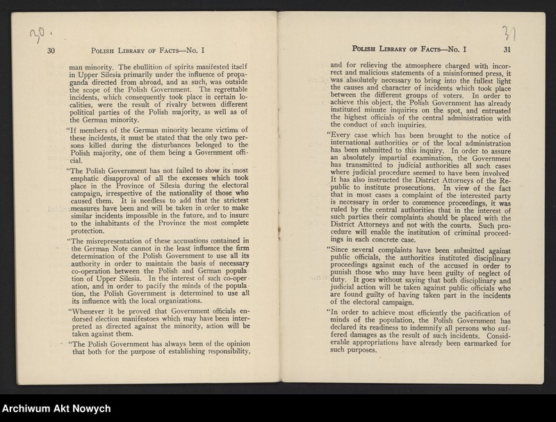 image.from.unit.number "American Polish Chamber of Commerce and Industry in the United States, Inc.; Załączniki: 1) Polish Library of Facts, No. I. Polish-German Relations; N.Y. 1931 (broszura); 2) Program przyjęcia na cześć I. J. Paderewskiego, 18 V 1932 (druk); L.1"