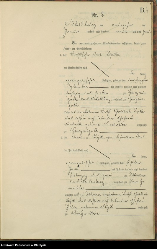 image.from.unit.number "Heiraths-Haupt-Register Nr 1 - 14"