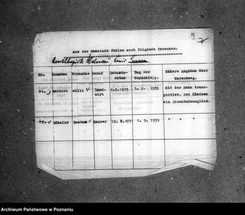 Obraz 13 z jednostki "Korespondencja w sprawie miejscowych Niemców, którzy zginęli w 1939 roku"