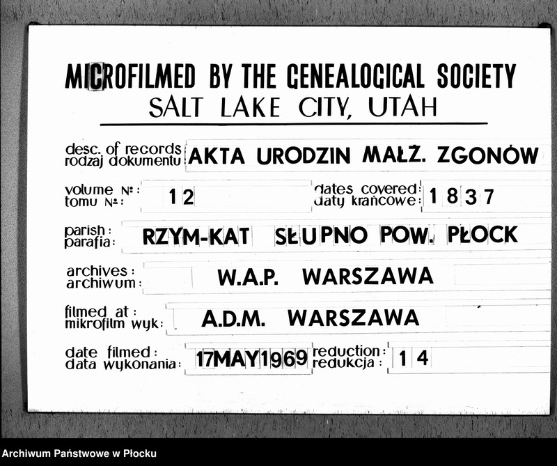 image.from.unit.number "Akta urodzeń, małżeństw i zgonów"