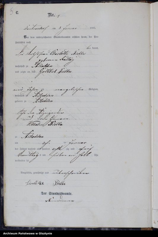 image.from.unit.number "Sterbe-Haupt-Register Nr 1 - 253"