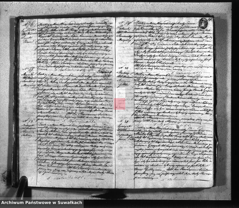 image.from.unit.number "Duplikat parafii wiżayńskiey urodzonych, zaślubionych i umarłych 1834 roku"