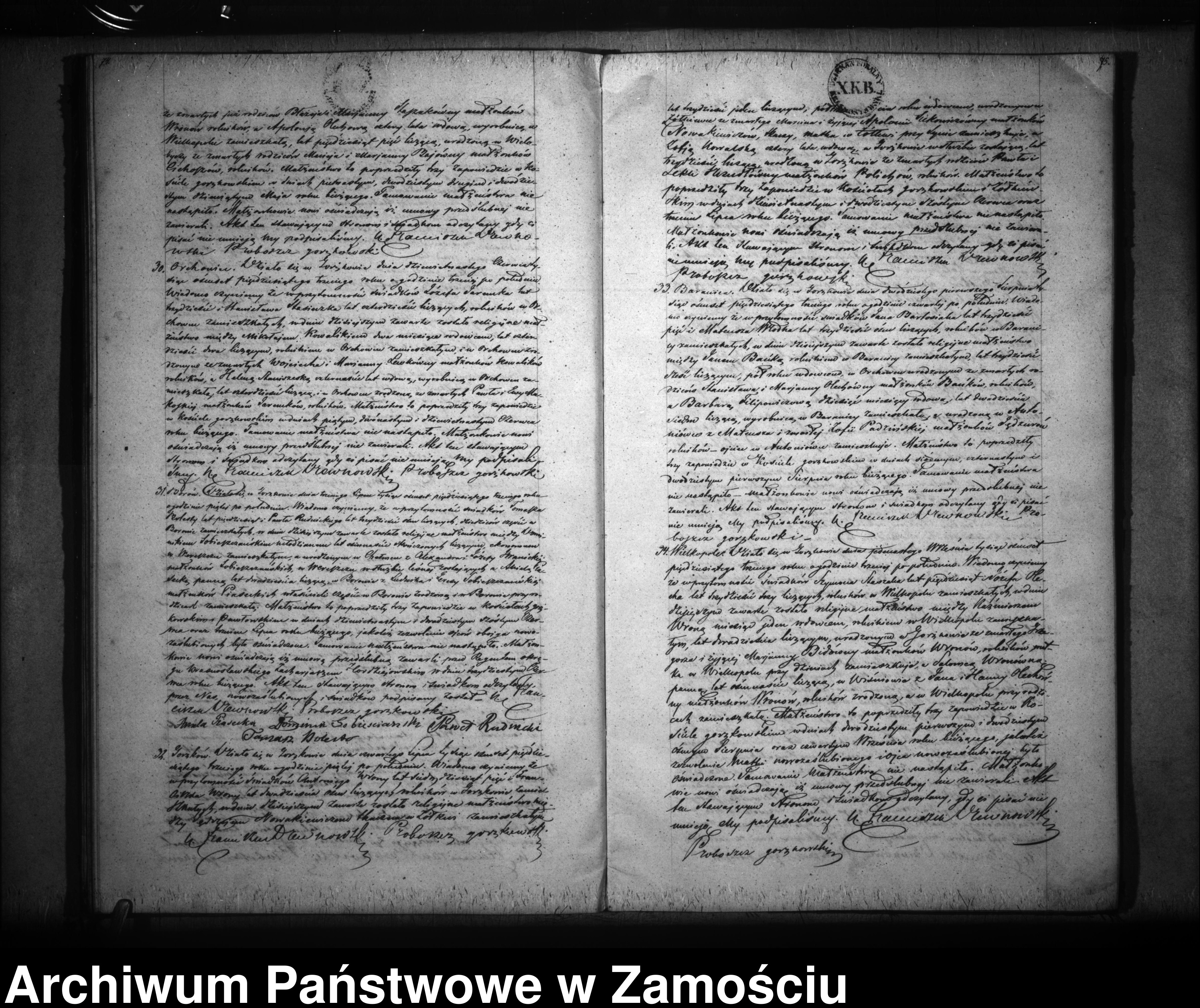 Skan z jednostki: Księga urodzeń, małżeństw i zgonów