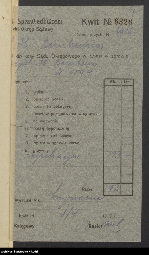 Obraz 9 z jednostki "Israel Hersz Bernheim- sklep owocowy"