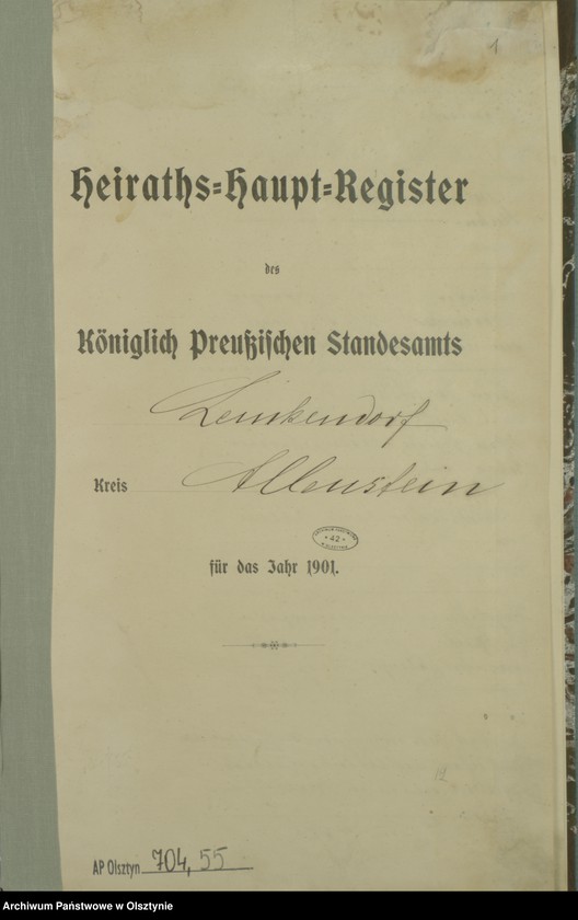 image.from.unit.number "Heiraths-Haupt-Register Nr 1 - 16"